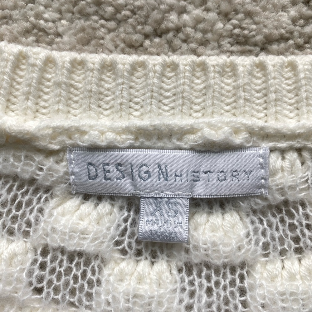 Evereve- Design History Ivory Open Weave Pullover - Picture 2 of 3